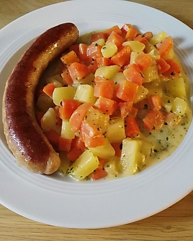 Karotten-Kartoffel-Sahne Gemüse