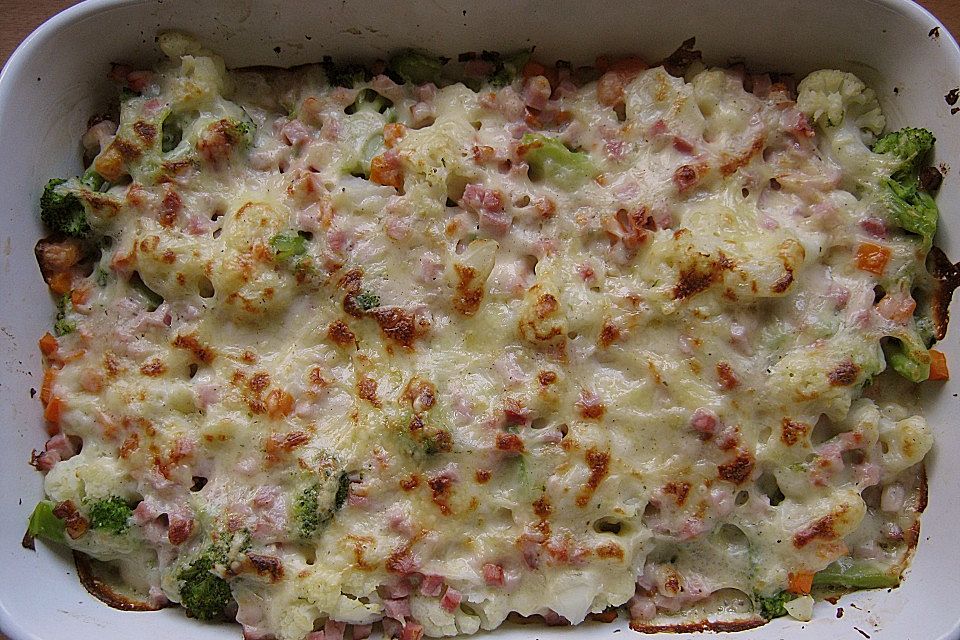 Brokkoli Blumenkohl Gratin