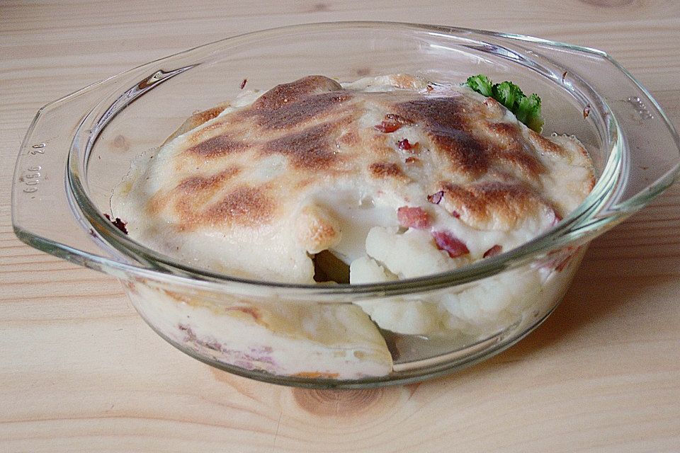 Brokkoli Blumenkohl Gratin