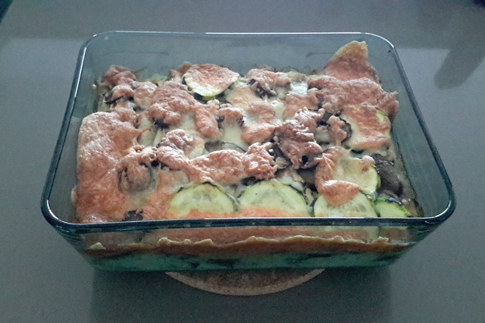 Kartoffel - Auberginen - Zucchini - Champignon - Auflauf