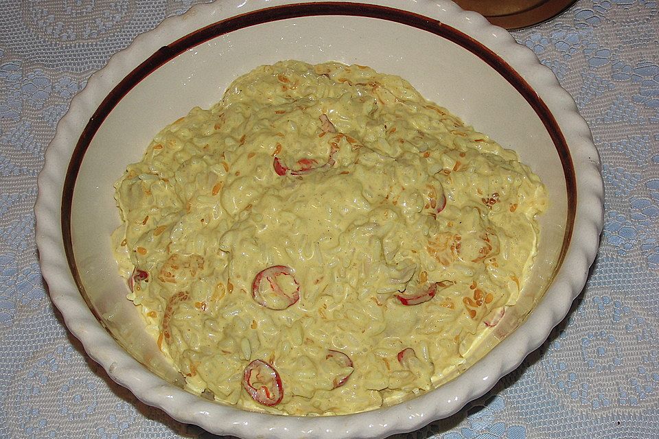 Fruchtiger Thunfisch - Curryreis - Salat