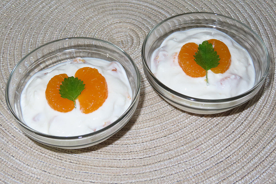 Fruchtige Mandarinencreme