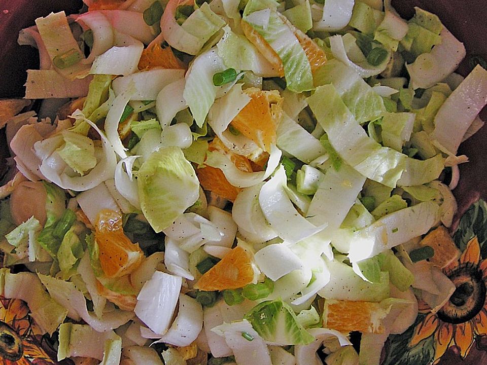 Chicoree - Orangen - Salat von blulichblau| Chefkoch