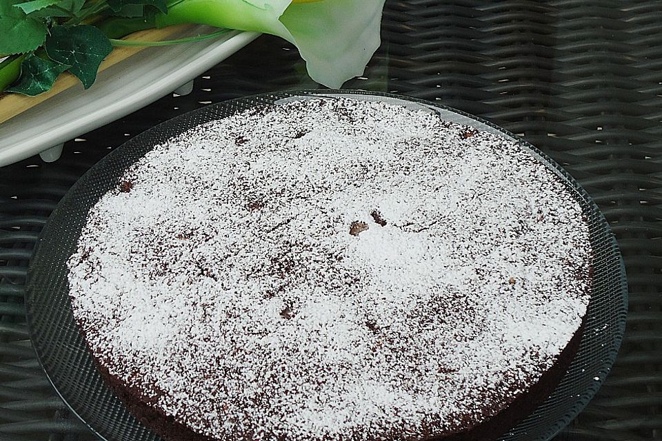 Schokokuchen mit Äpfeln