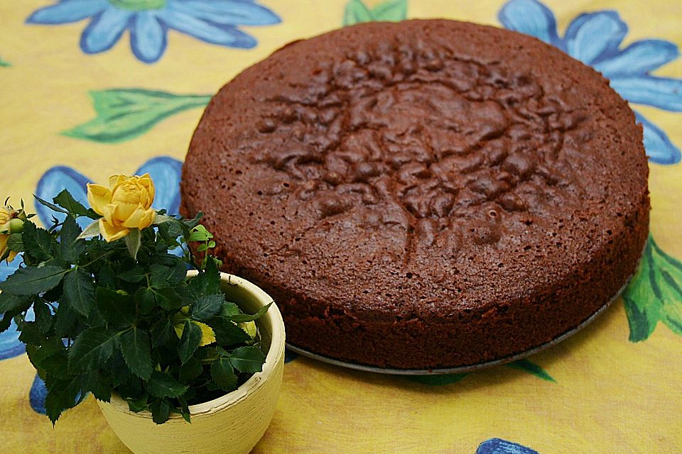 Schokokuchen mit Äpfeln