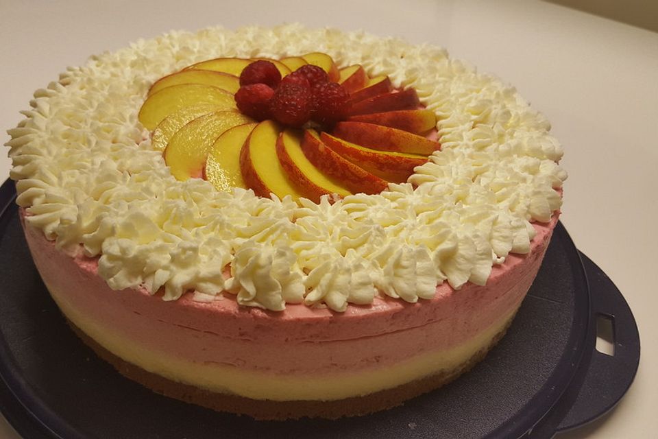 Pfirsich - Melba - Torte