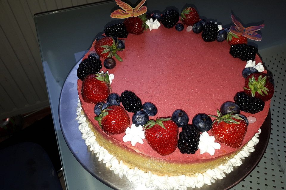 Pfirsich - Melba - Torte