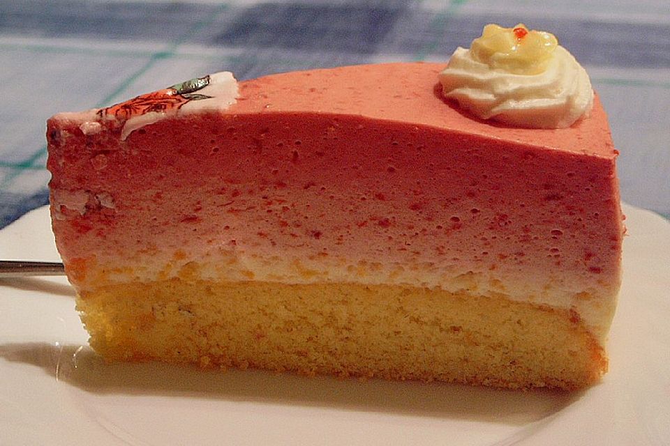 Pfirsich - Melba - Torte