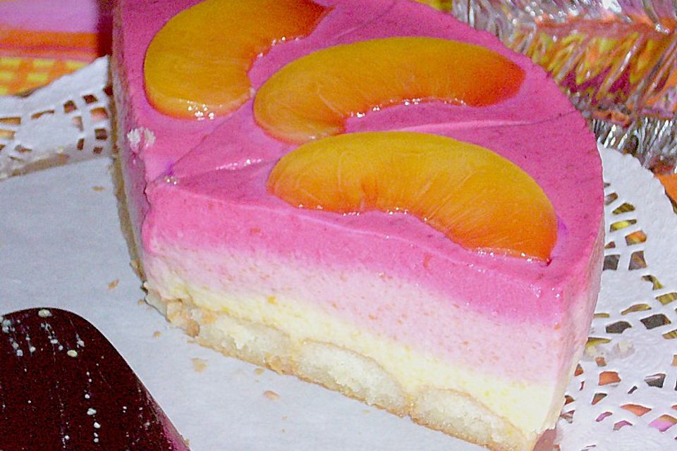 Pfirsich - Melba - Torte