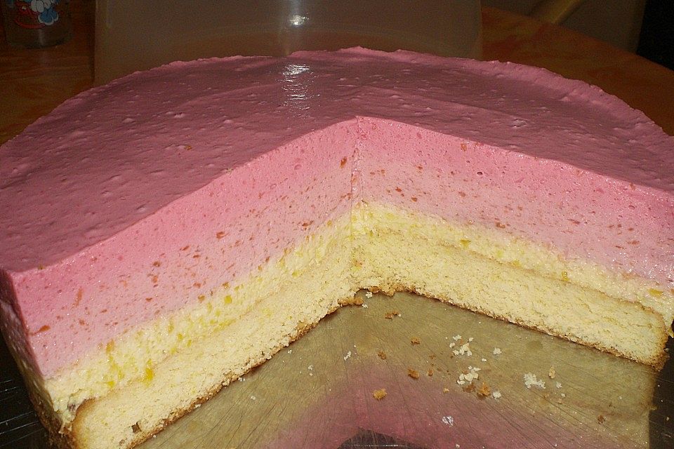 Pfirsich - Melba - Torte