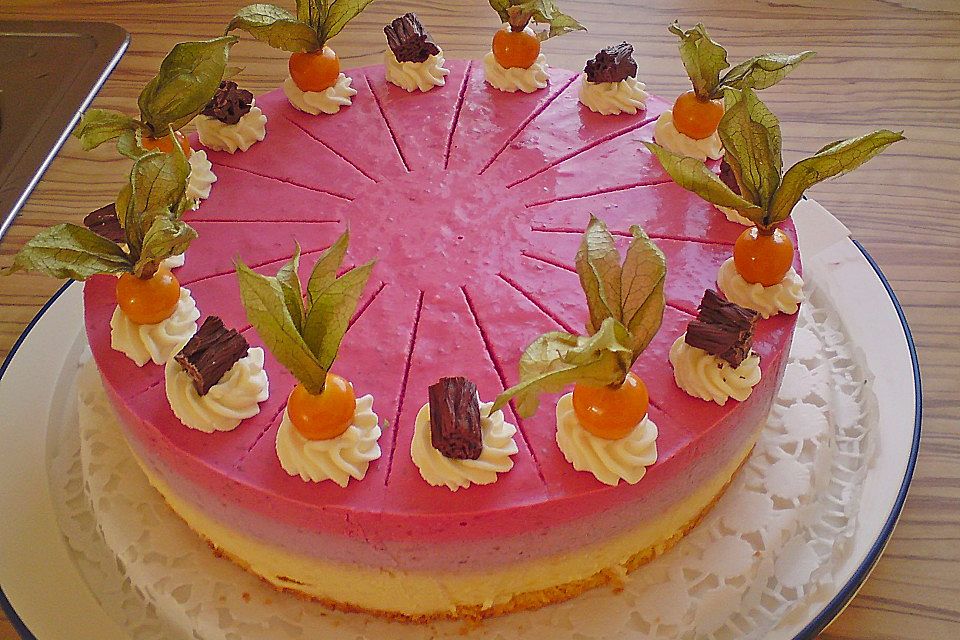 Pfirsich - Melba - Torte