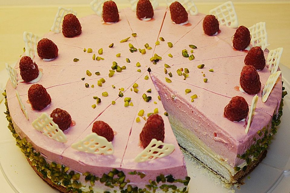 Pfirsich - Melba - Torte