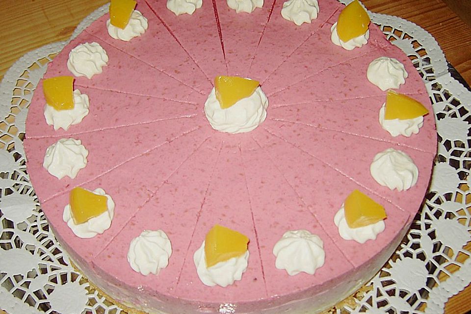 Pfirsich - Melba - Torte