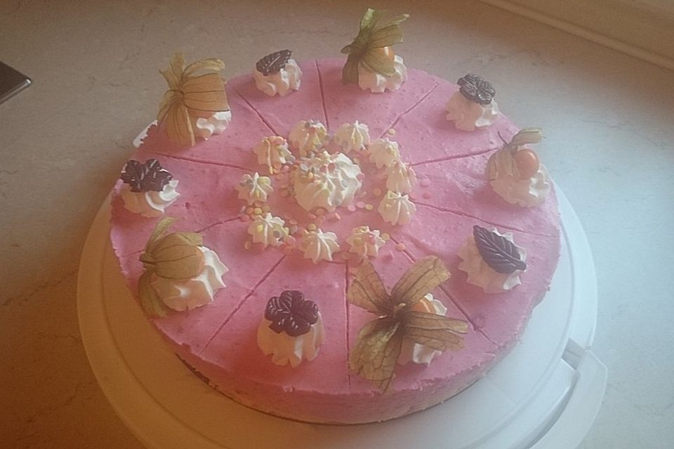 Pfirsich - Melba - Torte