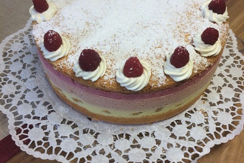 Pfirsich - Melba - Torte