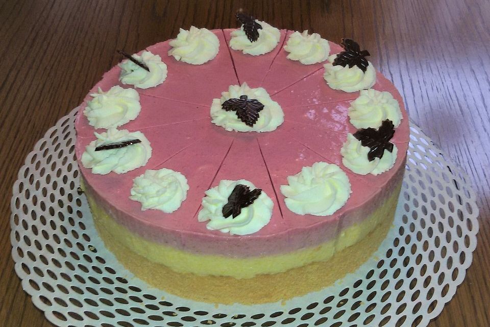 Pfirsich - Melba - Torte