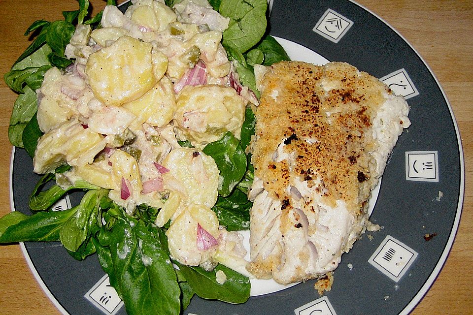 Knusperfisch mit Kartoffelsalat