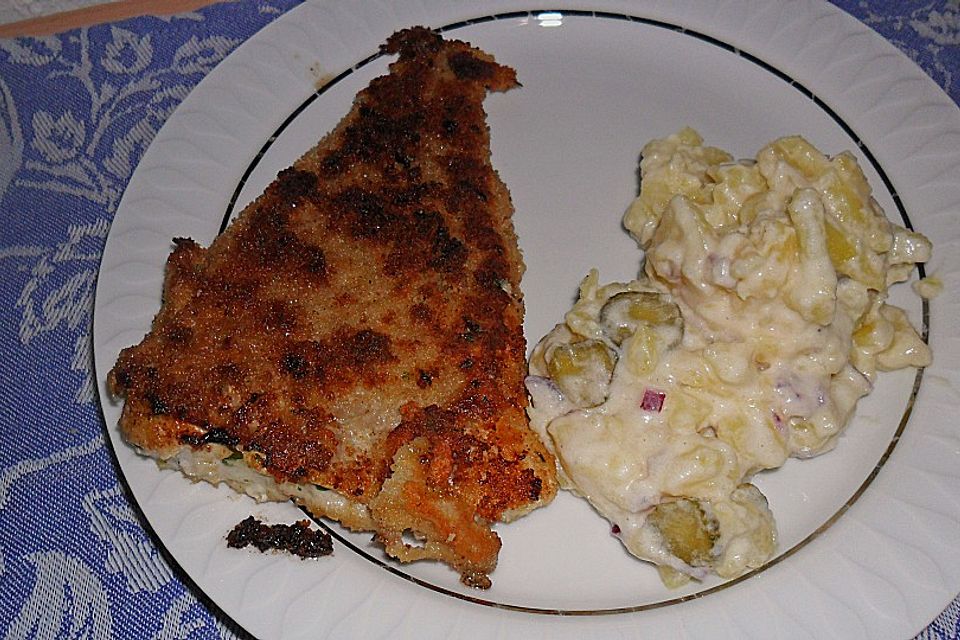 Knusperfisch mit Kartoffelsalat