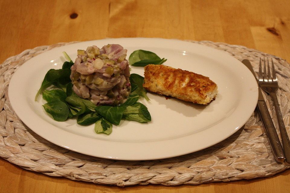 Knusperfisch mit Kartoffelsalat