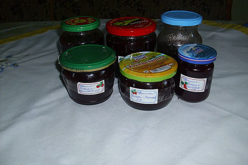 Pflaumen - Rotwein - Marmelade Pflaumen - Rotwein - Marmelade