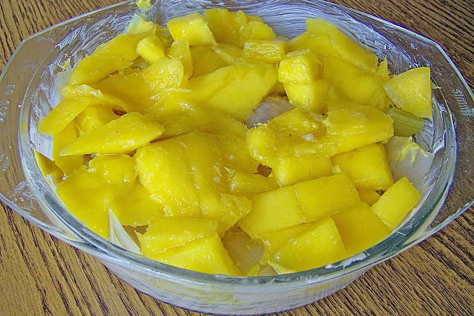 Seelachs Mango Auflauf