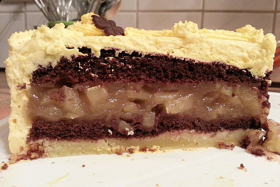 Apfelkompott - Kuchen