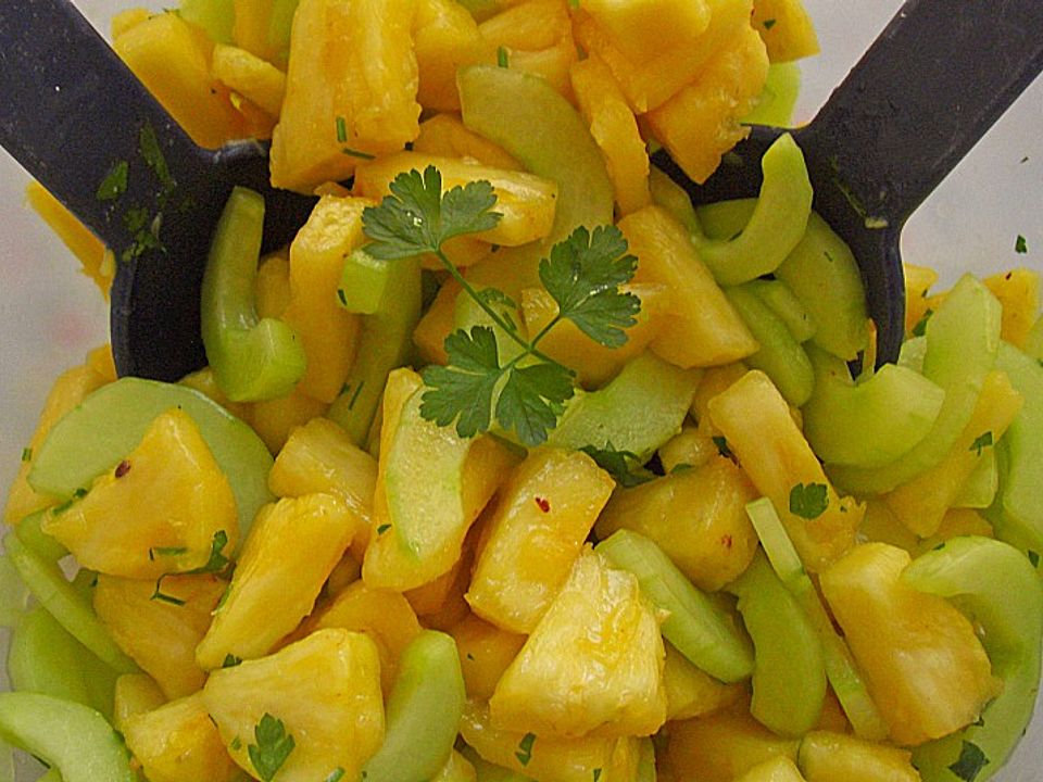 Ananas - Gurken - Salat von bushcook | Chefkoch