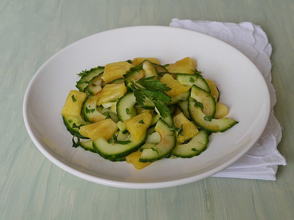Ananas - Gurken - Salat von bushcook| Chefkoch