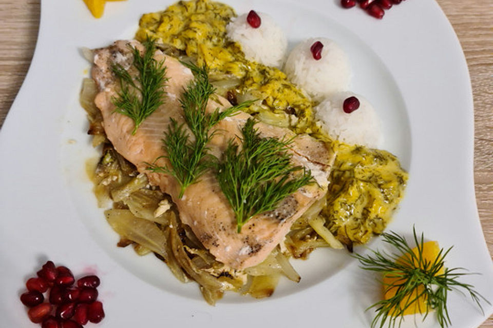 Fischfilet mit Fenchel und Orange