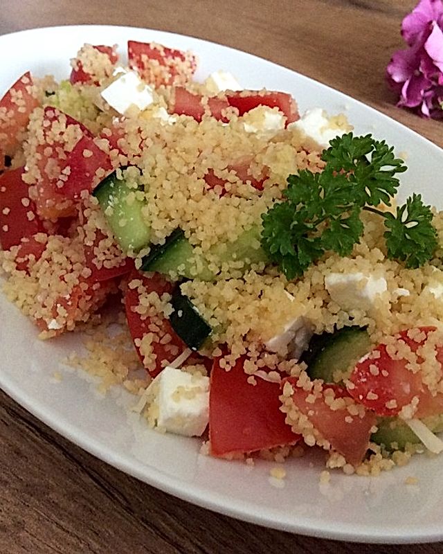 Bunter Couscous - Salat
