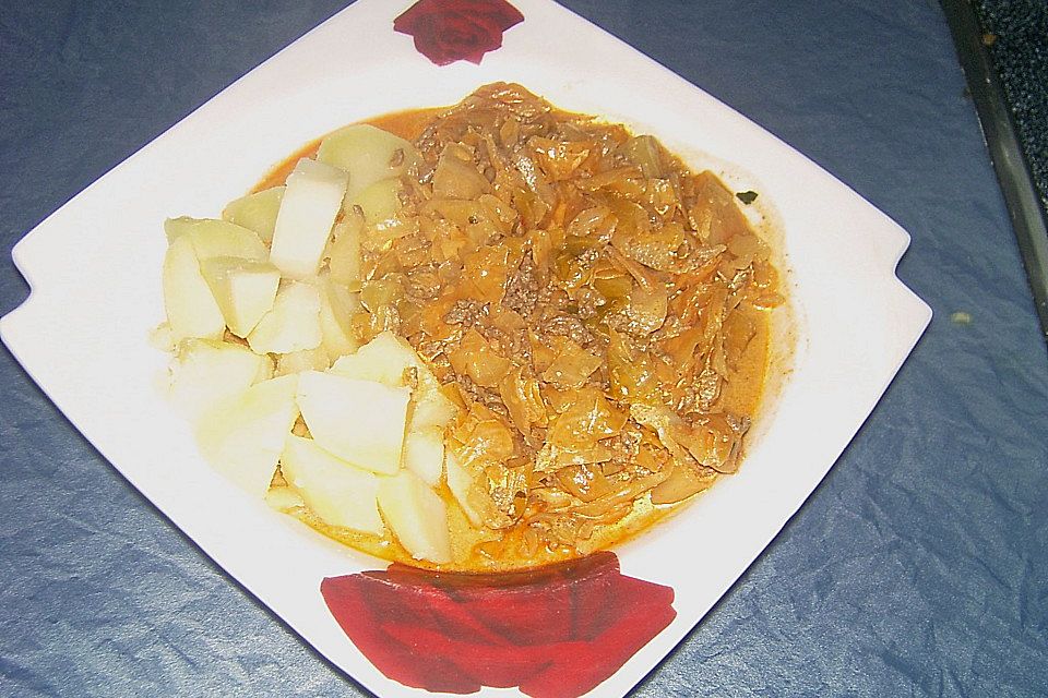 Spitzkohl - Tatar - Pfanne