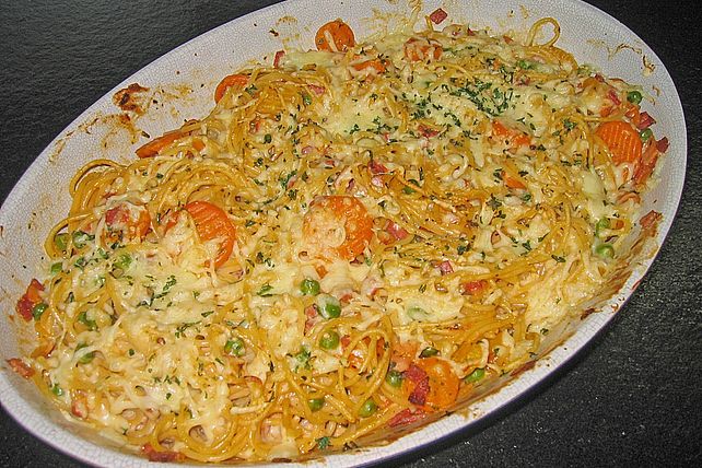 Überbackene Gemüse - Spaghetti von christina69zs| Chefkoch
