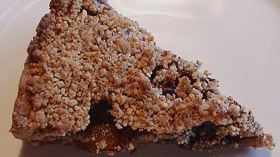 Zwetschgengrütze - Kuchen mit Mandelstreuseln