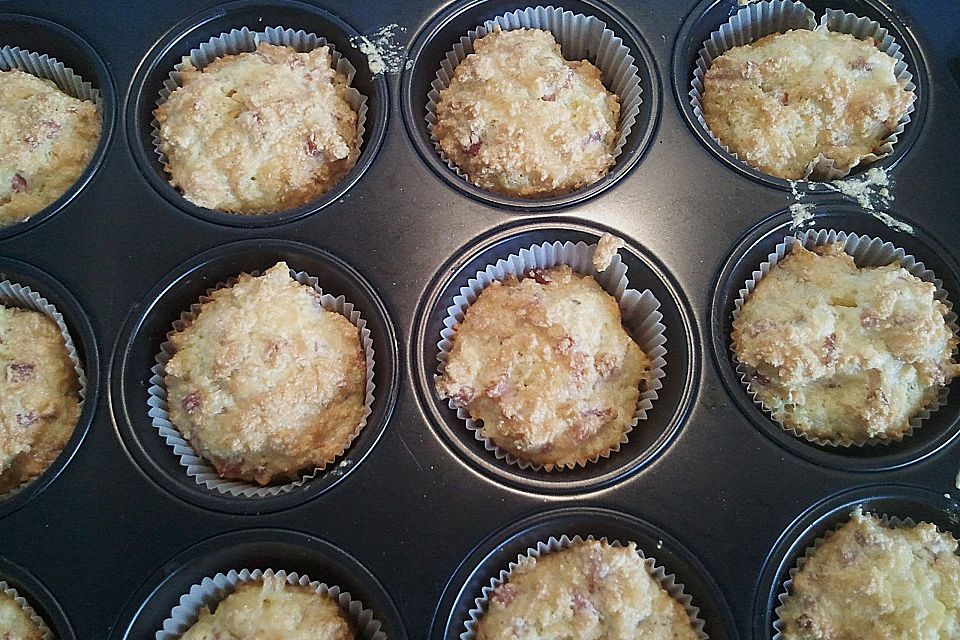 Saftige pikante Muffins