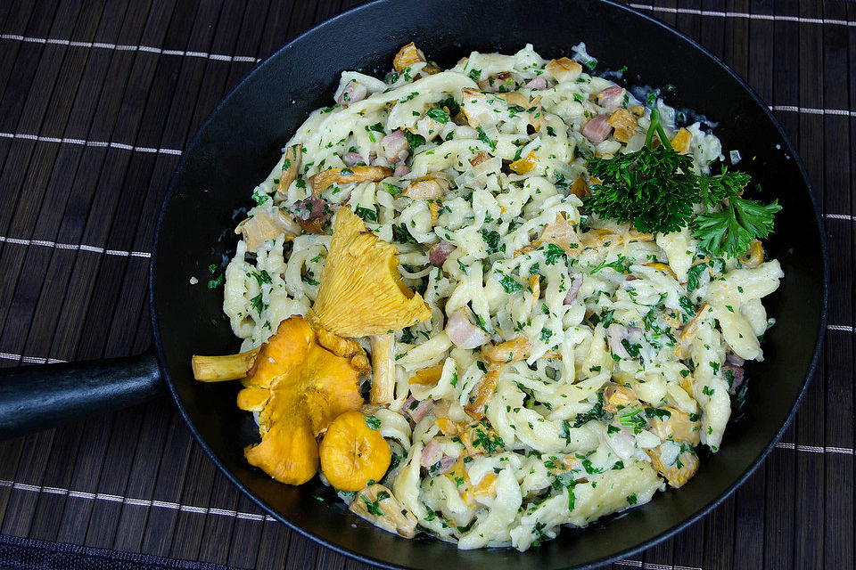 Pfifferling - Spätzle Pfanne