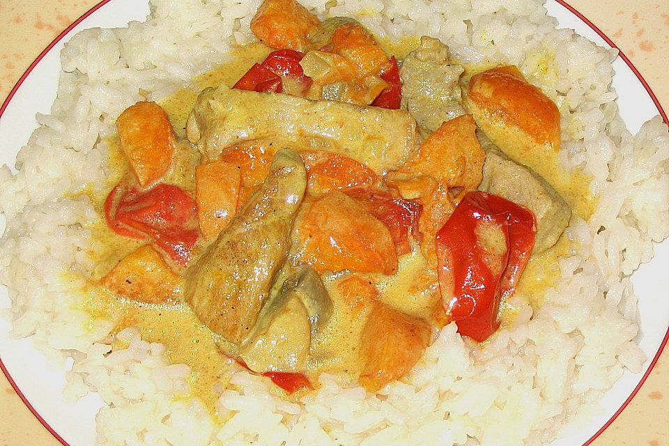 Curry-Geschnetzeltes