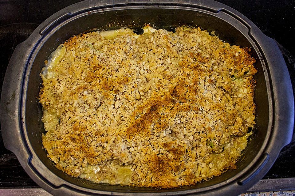 Brokkoli - Blumenkohl - Gratin mit Kruste