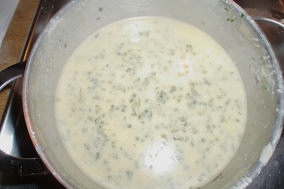 Eierragout in Kräutersoße