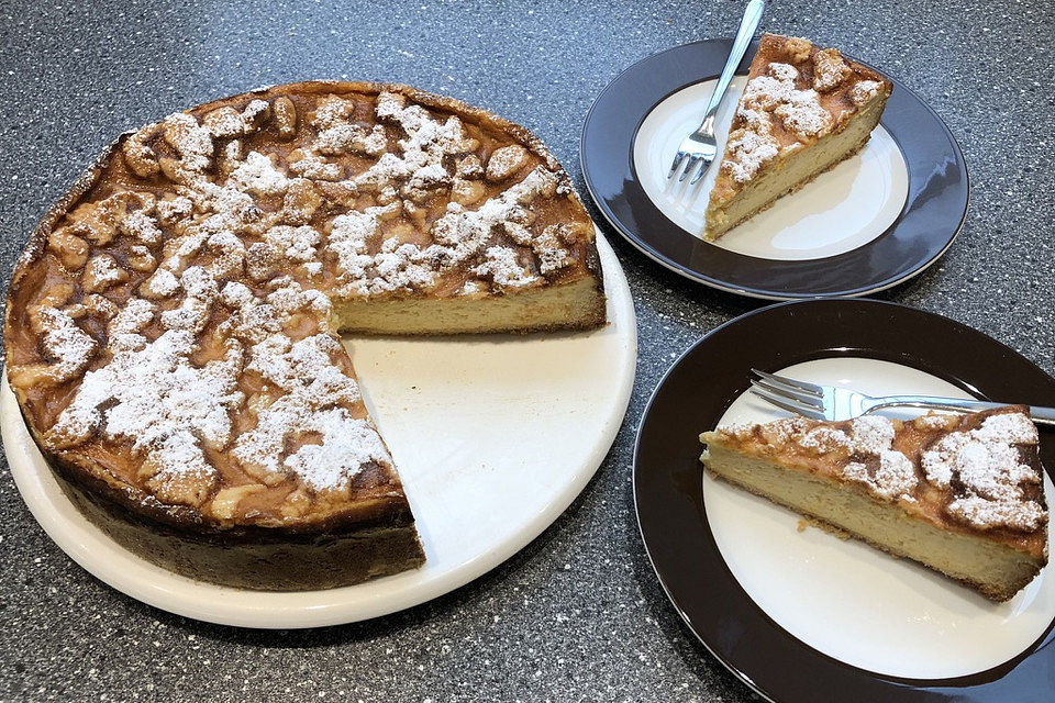 Streuselkuchen mit Mandarinen und Schmand