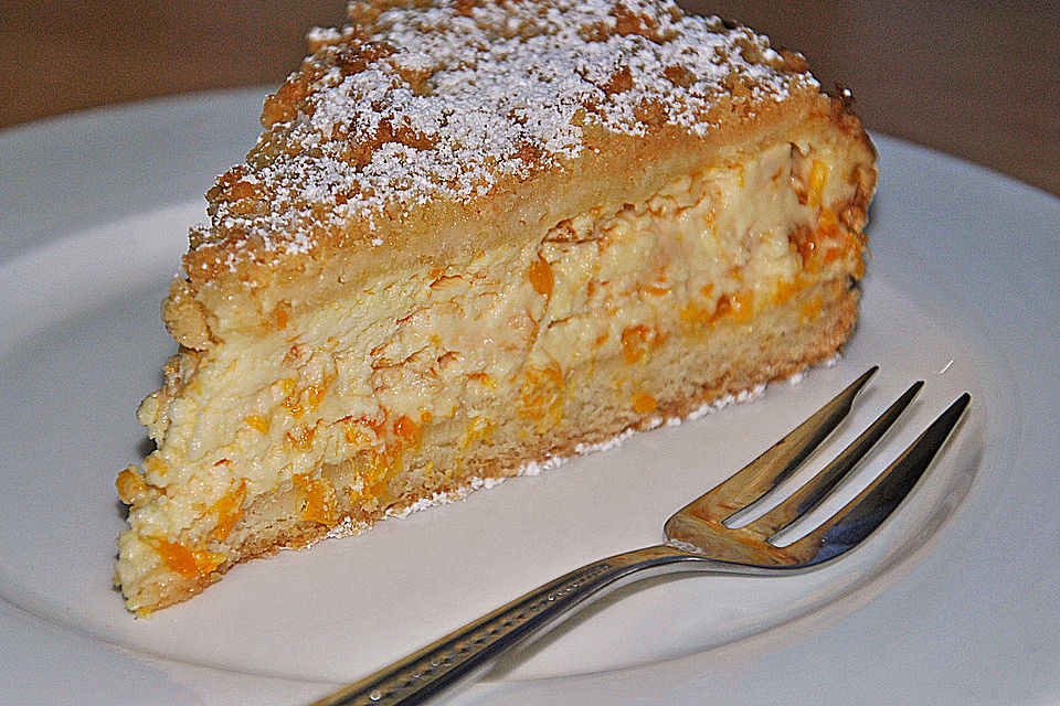 Streuselkuchen mit Mandarinen und Schmand