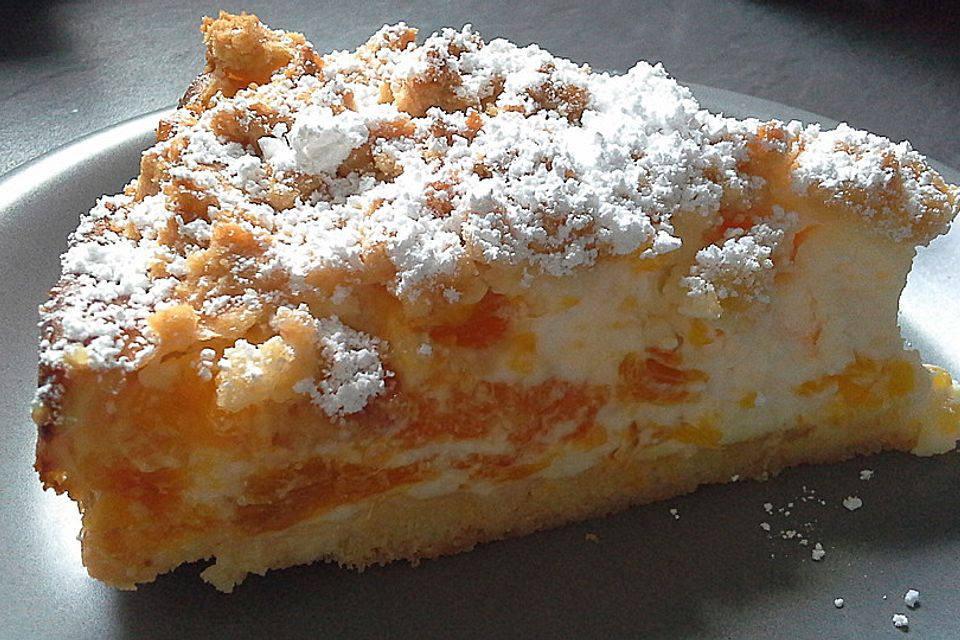 Streuselkuchen mit Mandarinen und Schmand