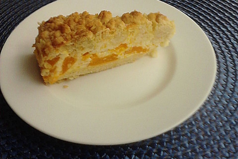 Streuselkuchen mit Mandarinen und Schmand