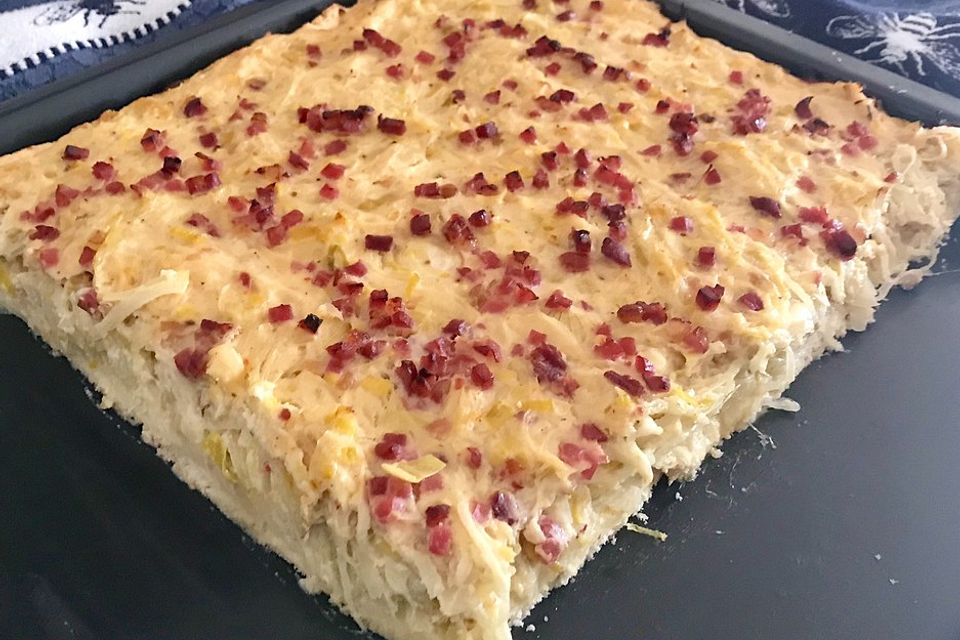 Deftiger Zwiebel - Lauch - Kuchen