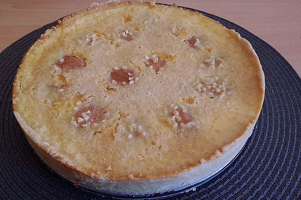 Birnenkuchen mit Vanilleguss