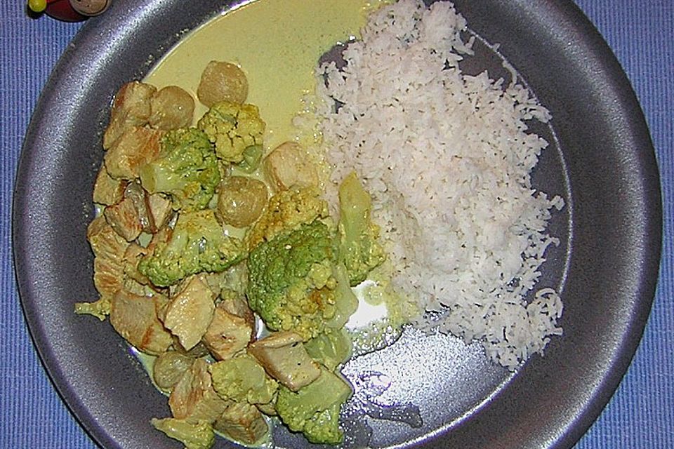 Hühnercurry mit Blumenkohl