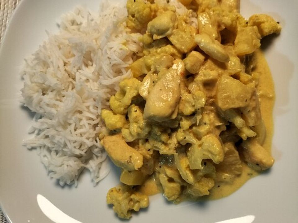 Hühnercurry mit Blumenkohl von Froschi| Chefkoch
