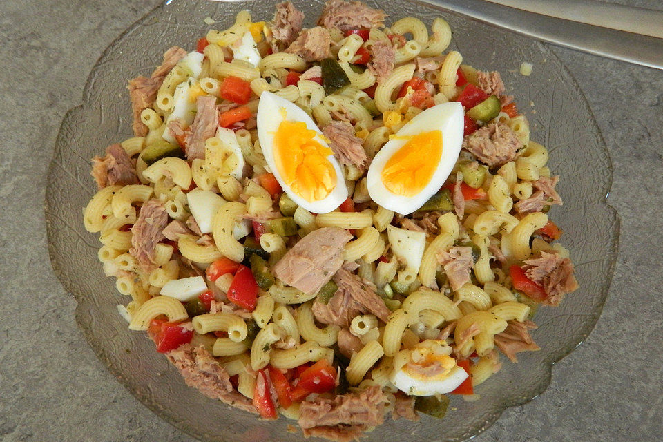 Schneller Nudel - Thunfisch Salat