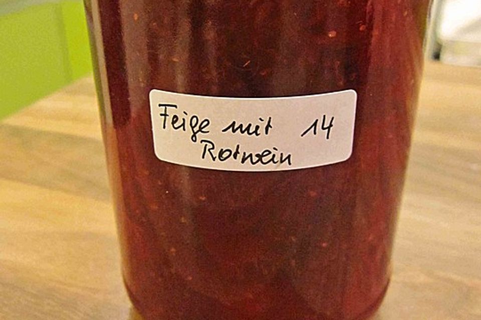 Feigen - Rotwein - Konfitüre