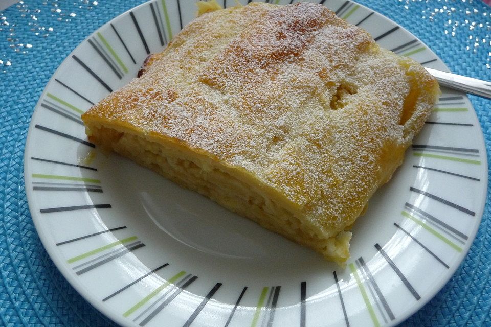 Topfenteig - Apfelstrudel