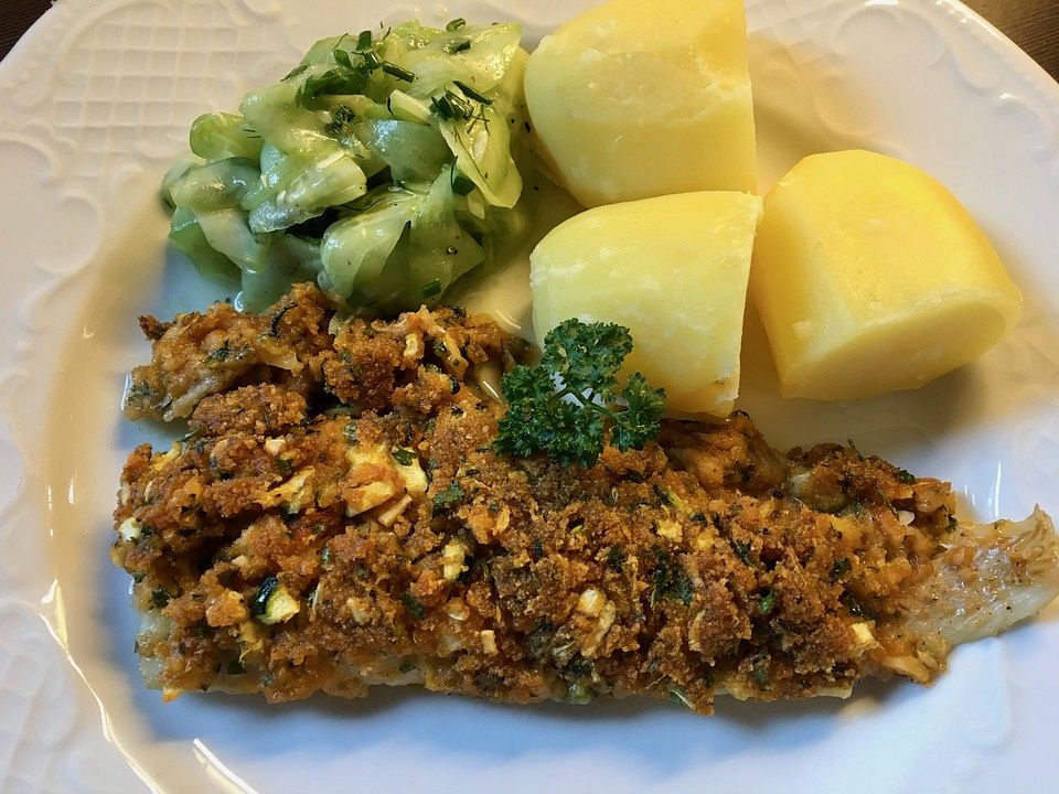 Fischfilet unter Zucchini-Kräuter-Kruste von Netti| Chefkoch Fischfilet unter Zucchini-Kräuter-Kruste von Netti| Chefkoch
